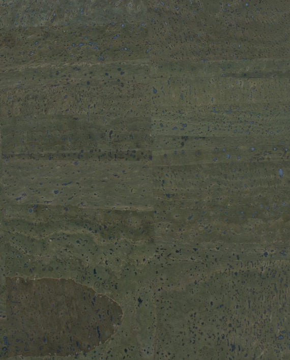 Natural Cork Fabric - Dark Green