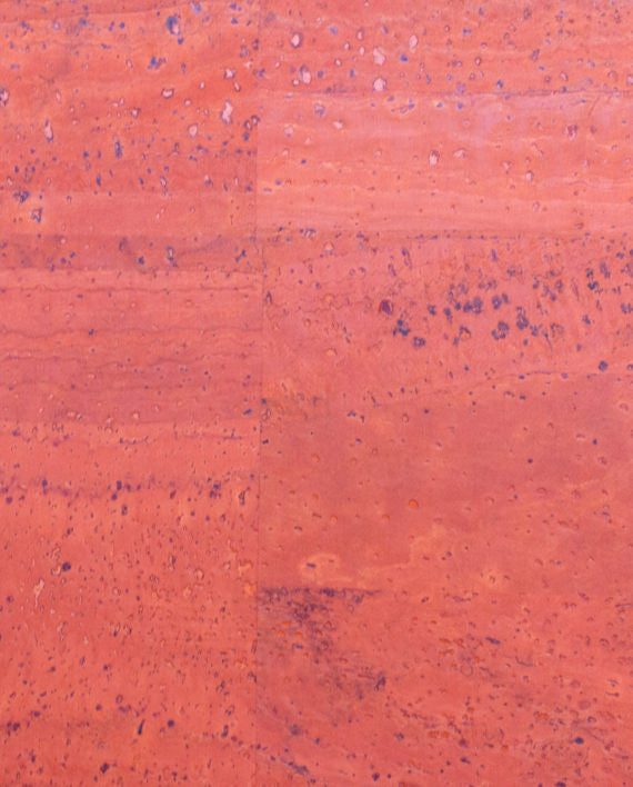 Natural Cork Fabric - Orange