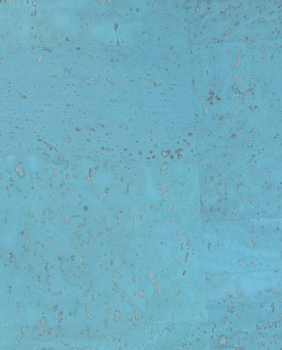Natural Cork Fabric - Ocean Blue